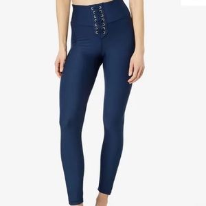 NWT WeWoreWhat Lace-Up Legging - Dress Blue - XS
